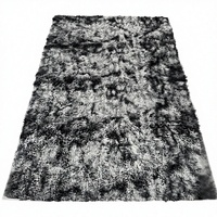 Tapis d'intérieur en peluche à poils longs, antidérapant, pour salon, chambre à coucher, léger, doux, plusieurs couleurs, facile à nettoyer, lavable
