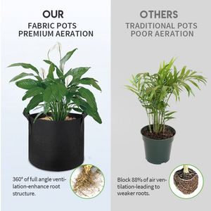 Sacs de culture personnalisables pour champignons, pots en tissu non tissé pour semis, sacs de culture pour pommes de terre avec poignées - Product Image 6