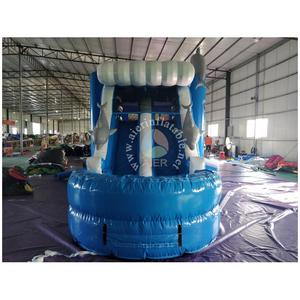 Castillo Inflable Comercial <span class=keywords><strong>de</strong></span> Doble Carril <span class=keywords><strong>con</strong></span> Tobogán y <span class=keywords><strong>Piscina</strong></span>, Diseño Delfín Azul, Precio <span class=keywords><strong>de</strong></span> Fábrica, para Fiestas y Eventos Infantiles <span class=keywords><strong>de</strong></span> <span class=keywords><strong>Verano</strong></span> - Product Image 5