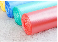Sacs poubelles en PEHD durables à soufflets latéraux, vente en gros directe usine, avec thermoscellage et option logo personnalisé pour les déchets ménagers