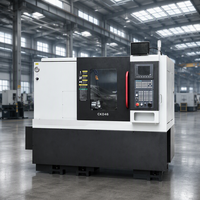 Machine de tournage CNC à lit incliné de haute précision et haute vitesse pour l'usinage des métaux CKD46