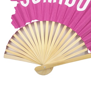 Éventail en papier promotionnel, éventail pliant en bambou et papier personnalisé - Product Image 6