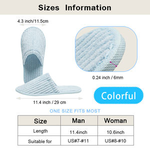 شباشب للاستخدام مرة واحدة للضيوف بالجملة، مقاسان، مخملية ملونة، شباشب فندقية وسبا للحفلات والتخرج والزفاف والمنزل والسفر - Product Image 2