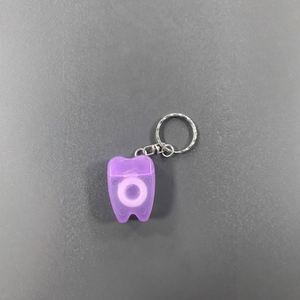 Distributeur de fil dentaire portable en forme de porte-clés 10m, support de fil dentaire personnalisé avec logo pour cabinets dentaires, cadeaux promotionnels - Product Image 4