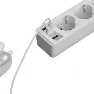 Nuevo producto tira de regulación 3USB Placa de conexión interruptor cable de alimentación enchufe 5 posiciones tira francesa para uso doméstico