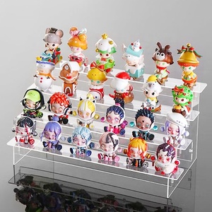 Đa chức năng trong suốt Acrylic hiển thị đứng dễ thương figurine Máy tính để bàn hộp mù lưu trữ nhựa hiển thị giá - Product Image 3