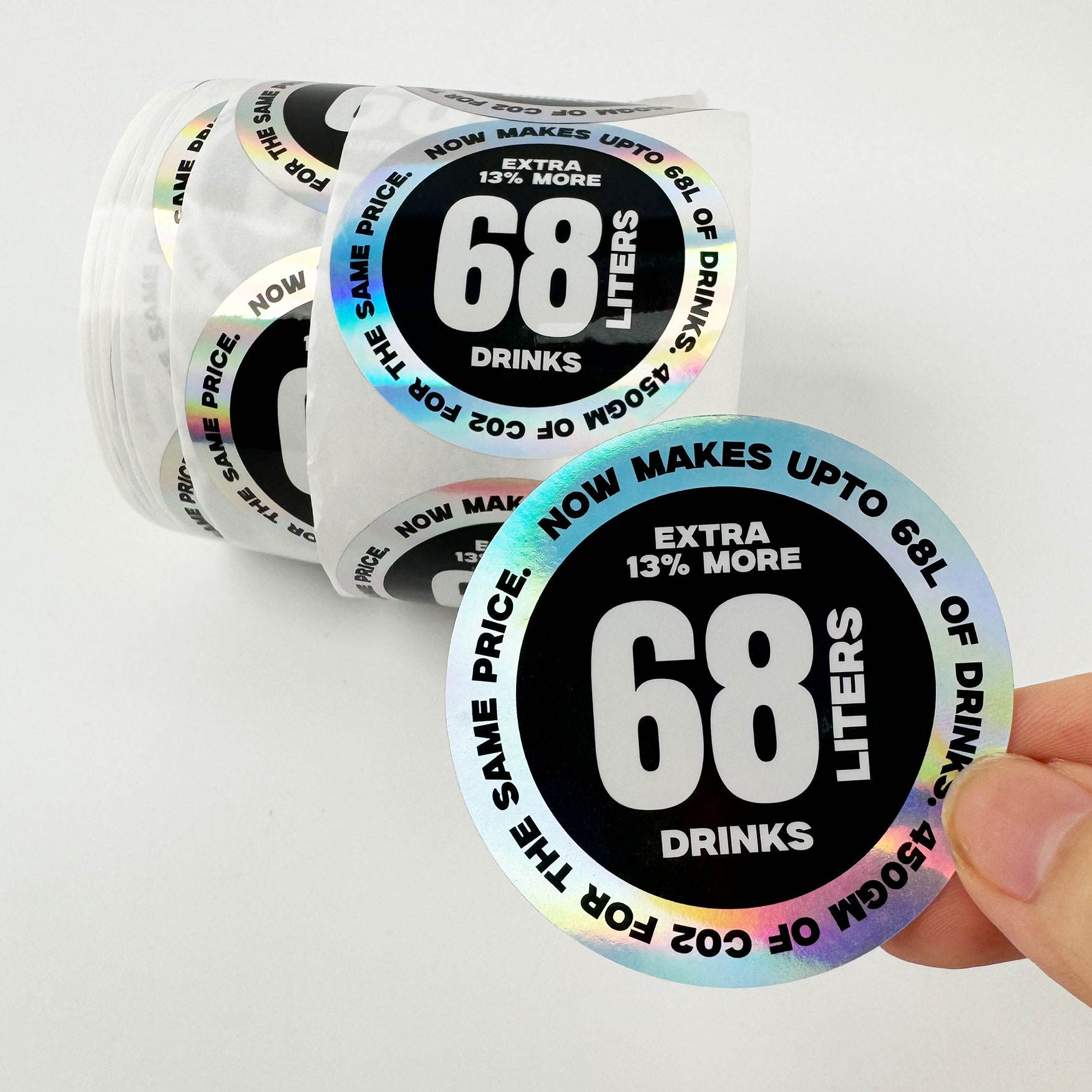 Pegatina holográfica