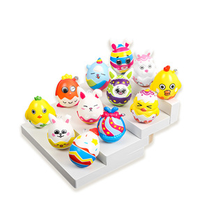 Easter Egg Toy Pu Slow Rebound Color Printing Egg Bunny Squeeze Play Release Stress Ball Toy Wholesale Easter Holiday Supplies - Product Image 2