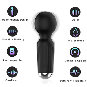 Masajeador mini al por mayor con 20 frecuencias de vibración fuerte que funcionan durante más de 1 hora - Product Image 4