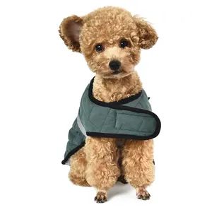 Amazon vendita calda eco-friendly Pet Warm Coat Jacket Winter Recycle vestiti riflettenti per cani