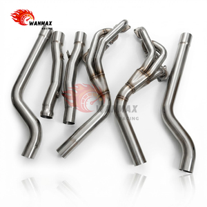 Collecteur d'échappement en acier inoxydable sur mesure, <span class=keywords><strong>prix</strong></span> usine de gros, compatible avec le moteur Mercedes Benz W204 <span class=keywords><strong>C63</strong></span> <span class=keywords><strong>AMG</strong></span> M156 6.2L V8 - Product Image 4