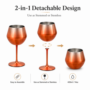 <span class=keywords><strong>Verre</strong></span> <span class=keywords><strong>à</strong></span> vin <span class=keywords><strong>en</strong></span> acier inoxydable détachable de 420 ml, gobelet <span class=keywords><strong>à</strong></span> vin de qualité alimentaire <span class=keywords><strong>à</strong></span> double paroi, <span class=keywords><strong>en</strong></span> stock, couleur personnalisée disponible - Product Image 2