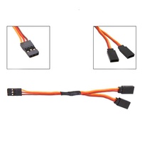 Câble d'extension servo Y FEDI noir sur mesure en gros, 30/60 conducteurs, 10CM 15CM 30CM 100CM, cordon de connexion RC pour JR Futaba