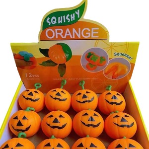 Vui Bí Ngô Hình Tpr Căng Thẳng Cứu Trợ Đồ Chơi Mới Sáng Tạo Halloween Trang Trí Cho Tuổi 5-7 Năm - Product Image 5