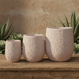 Vente en gros directe d'usine, pots à fleurs ronds en <span class=keywords><strong>fibre</strong></span> <span class=keywords><strong>de</strong></span> verre <span class=keywords><strong>de</strong></span> haute qualité, finition simple avec texture <span class=keywords><strong>de</strong></span> <span class=keywords><strong>terre</strong></span> battue - Product Image 5