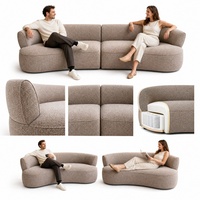 Italienisches Design Modernes Gepolstertes Stoffsofa-Set - Vakuumkomprimierter Langlebiger Schwamm-Sofa für Apartments, Hotels und Villen |   Modular