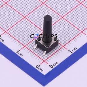 UK-B0228-G15-250 Tactile Switch SMD-4P,6x6mm Switch Single Pole Single Throw Round Button 2.5N Vertical Mount - Product Image 1