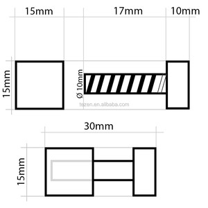 Support de fixation multi-tailles en acier inoxydable noir mat, lot de quatre pièces (hautes, larges, courtes), anti-corrosion, pour garde-corps de balcon et <span class=keywords><strong>viaduc</strong></span> moderne - Product Image 3