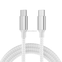 Cable USB C a USB C de 1M 2M 3M 60W, Cable de Carga Rápida con Trenzado de Nailon Tipo C para iPhone 17 16 15 iPad MacBook CarPlay