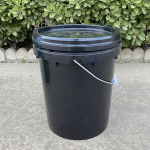 Cubos de plástico reforzado de 20 litros para agua, pintura, químicos y aceite, sellados con tapas, cubos de plástico PP para envasado. - Product Image 4