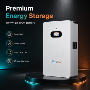 Batería de Respaldo Solar Doméstica de 10 kWh, 200 Ah, 51.2 V, Tipo Split, Montada en Pared, Comunicación CAN/RS485, Sistemas Híbridos/Fuera de Red, IP54 - Product Image 1