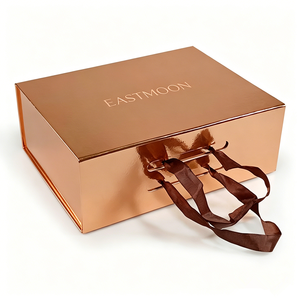 Magnetic Folding Shoe Gift <b>Box</b> Portable Ribbon Handle Custom Color <b>Collapsible</b> Luxury Sneaker Packaging <b>Box</b> - Product Image 2
