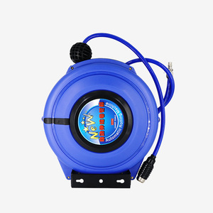 Enrouleur de tuyau d'air rétractable automatique, 6 mm, 1/4 pouce, connexion rapide, corps en plastique pour outils pneumatiques - Product Image 1