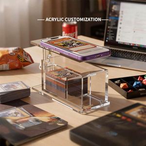 Acrylic Evaluation Card Scanner Stand, Transaction Card Scanner Stand, Shadowless Compatible with ManaBox Application - Product Image 2
