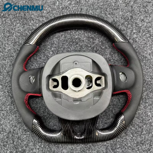 Volant de course en fibre de carbone personnalisé couverture en cuir Napa parfaitement adapté pour Dodge Charger Charger SRT <span class=keywords><strong>RT</strong></span> - Product Image 5