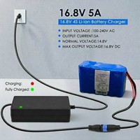 Chargeur d'adaptateur de batterie au lithium-ion 16,8 V 5 A pour perceuse électrique, outil D-Tap 4S 12 V 14,8 V 16,8 V 5 A, chargeur de batterie Li-ion