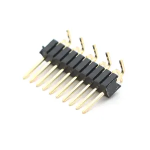 FPIC personnalisé 0.8mm 1mm 1.27mm 2mm 2.54mm pas usiné droit pogo SMT connecteur d'en-tête de broche étanche