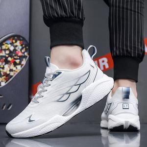 Zapatillas de deporte para hombre, nuevo estilo, transpirables, con cordones, zapatos de malla para hombre, zapatos vulcanizados antideslizantes informales a la moda, Tenis masculinos - Product Image 5