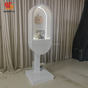 Smooth LED Photo Booth Stand With Phone Audio Video Audio Guestbook Stand Custom Phone Booth for <b>Wedding</b> Party Decoration - Product Image 5