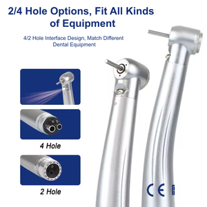 Manipolo Dentale di Alta Qualità ad Alta Velocità con LED, 3 Spray d'Acqua, Cuscinetto in Ceramica, Nucleo a Doppia Scanalatura, 0.25-0.30Mpa, 420000RPM - Product Image 1