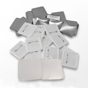 Distintivi Quadrati in Metallo da 50x50 mm, Forniture di Magneti da Frigorifero pressofusi con <span class=keywords><strong>Stampa</strong></span> Digitale, 100 Set per Confezione - Product Image 2