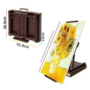 <span class=keywords><strong>Chevalet</strong></span> de table en <span class=keywords><strong>bois</strong></span> avec tiroir de rangement pour la peinture et le dessin - Product Image 2