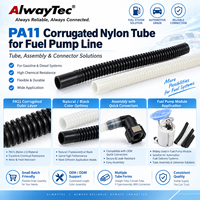 Tuyau de carburant en nylon ondulé PA11 avec connecteur rapide pour l'assemblage du module de pompe à carburant intégré au réservoir automobile