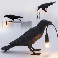 Lámpara de Pared LED Nórdica para PC, Diseño Creativo Escandinavo con Temática Animal, Pantalla Negra para Sala de Estar y Dormitorio