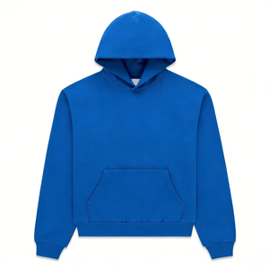 New Arrivals Aesthetic Pattern Puff Printing Stadium Hoodie Heavyweight 100% Cotton Fleece Cotton <b>Men's</b> Streetwear Hoodie - Product Image 2
