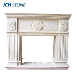 Hand Carved White <strong>Marble</strong> Stone Fireplace Surround Frame <strong>Hearth</strong> <strong>Slab</strong> - Product Image 5