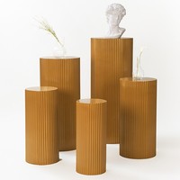 Nouvelle conception, ensemble de table à gâteaux populaire en 5 pièces, table à dessert, table cylindrique pour mariage