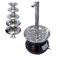 Fontaine de chocolat commerciale avec distributeur pour tour et robinet Fontaine de cascade de chocolat à double usage avec robinet
