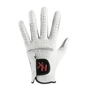 Custom Unisex Sheep Skin anti-slip Cabretta Leather Golf Gloves Wholesale Golf Gloves