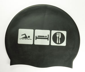 Casquette <span class=keywords><strong>de</strong></span> natation en <span class=keywords><strong>Silicone</strong></span>, impression multicolore - Product Image 5