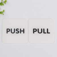 Оптовый заказ 10x10 квадратный офисный бар для открытия Push-выдвижной дверной знак наклейка вертикальный для внутреннего наружного использования на заказ акриловый push