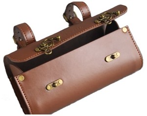 Haute qualité <span class=keywords><strong>vélo</strong></span> mode sac en <span class=keywords><strong>cuir</strong></span> <span class=keywords><strong>vélo</strong></span> tuyau supérieur <span class=keywords><strong>Vintage</strong></span> sac suspendu Scooter guidon sac - Product Image 6