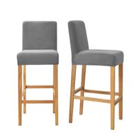 Samt bezüge für Barhocker, Soft Stretch Counter Hocker Schon bezug für Küche und Esszimmer, wasch barer abnehmbarer Schutz