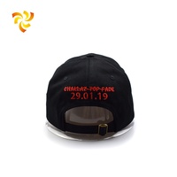Casquette de baseball décontractée personnalisée, effet vieilli, broderie à la main, jersey en popeline Oxford, aspect délavé et usé, motif léopard