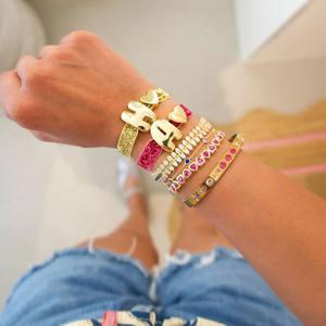 จี้ตัวอักษรแบบกำหนดเอง จี้รูปบอลลูนน่ารัก ตัวอักษร 3 มิติ ชุบทอง 18K - Product Image 2