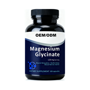 OEM/ODM Magnezyum Glisinat ve Sitrat Kompleksi 300mg Kapsüller Yetişkin Uyku Desteği İçin - 60 Kapsül/Şişe - Product Image 1